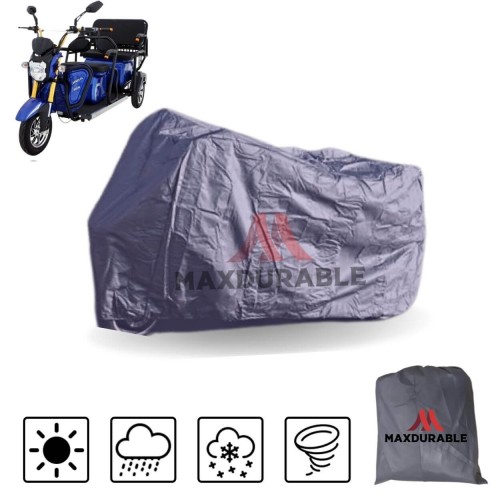 MaxDurable Kral KR 53 Boss 5000 3 Kişilik Elektrikli Motosiklet Brandası Dört Mevsim